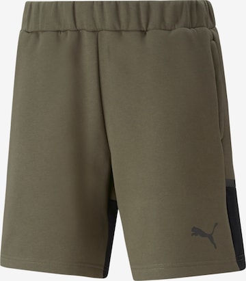 PUMA Regular Workout Pants 'Team Cup' in Green: front