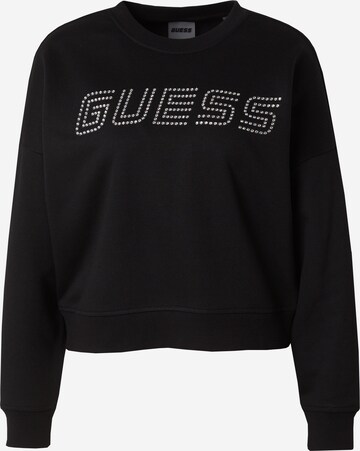 GUESS قميص رياضي 'SKYLAR' بلون أسود: الأمام