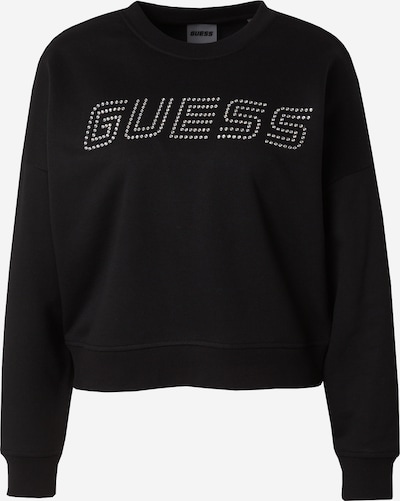 GUESS Athletic Sweatshirt 'SKYLAR' in Black / Silver, Item view