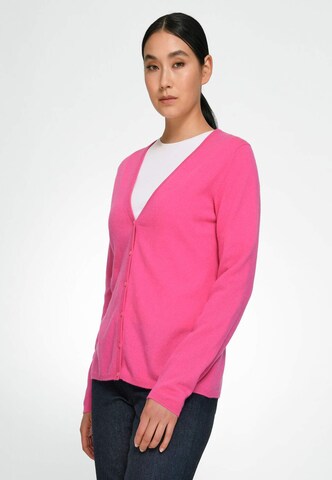 Cardigan Peter Hahn en rose : devant