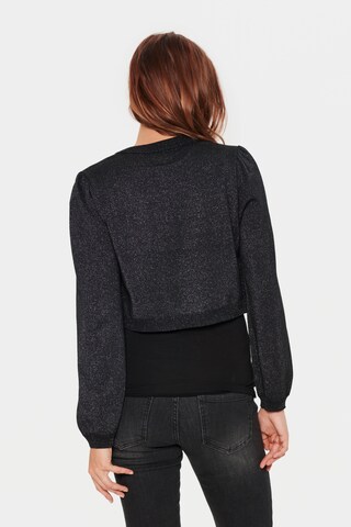 SAINT TROPEZ Knit cardigan 'Kila' in Black