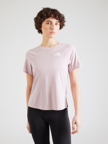 THE NORTH FACE Λειτουργικό μπλουζάκι 'LIGHTBRIGHT' σε ροζ: μπροστά