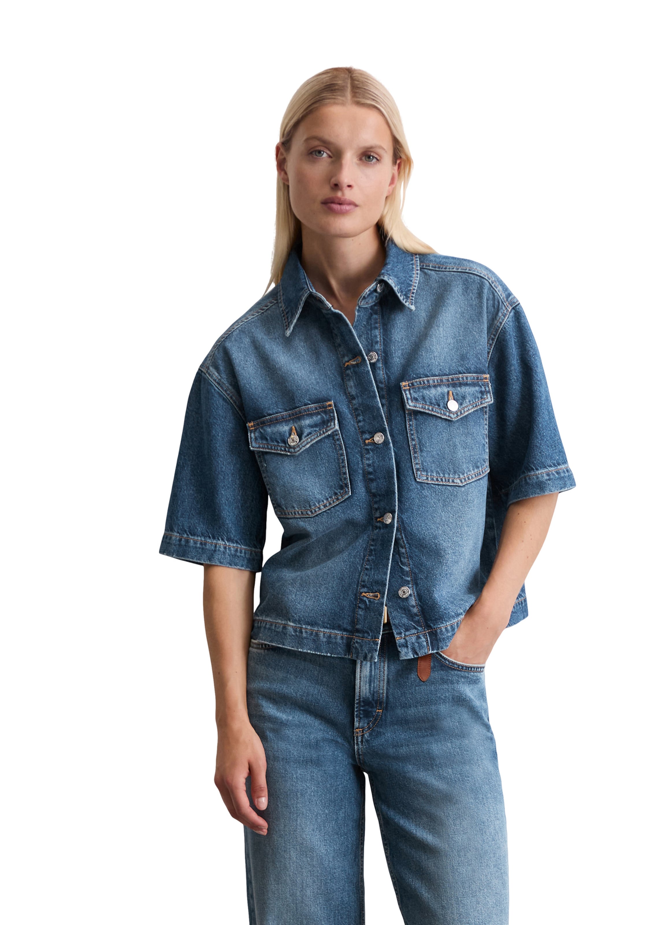 zils Marc O'Polo Starpsezonu jaka: no priekšpuses