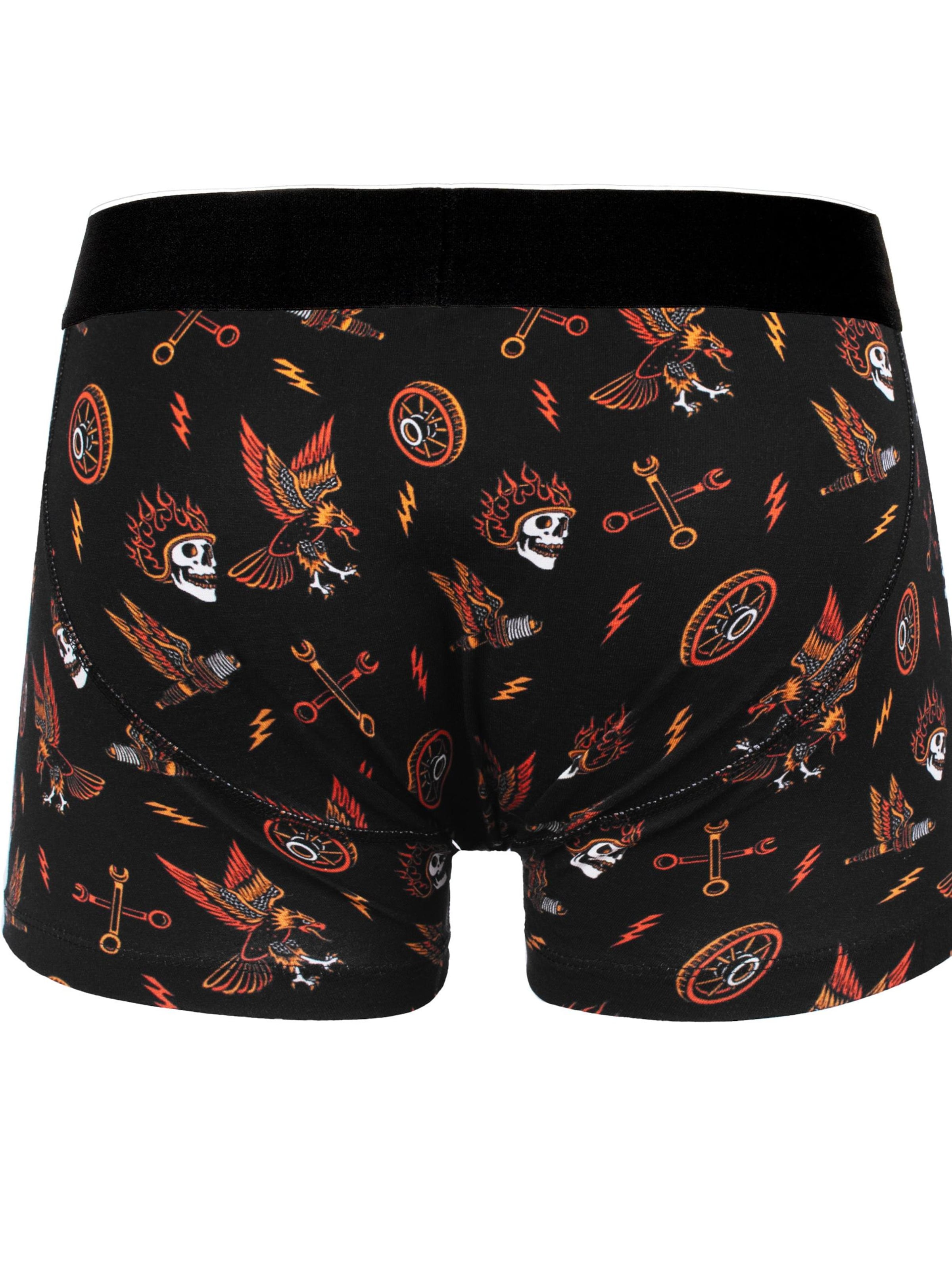 Boxers 'Piston Rebels' American Socks en noir