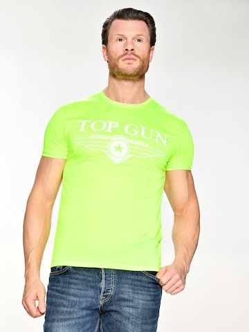 TOP GUN T-Shirt ' Radiate ' in Gelb