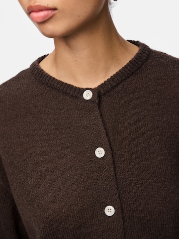PIECES Strickjacke in Braun