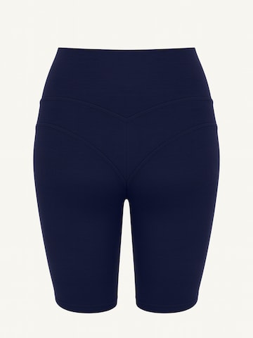 ZUBEK Slimfit Leggings ''Merino Wool Shorts'' in Blau