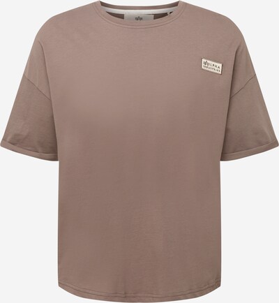 ALPHA INDUSTRIES Tričko - kapučíno / šedobiela, Produkt