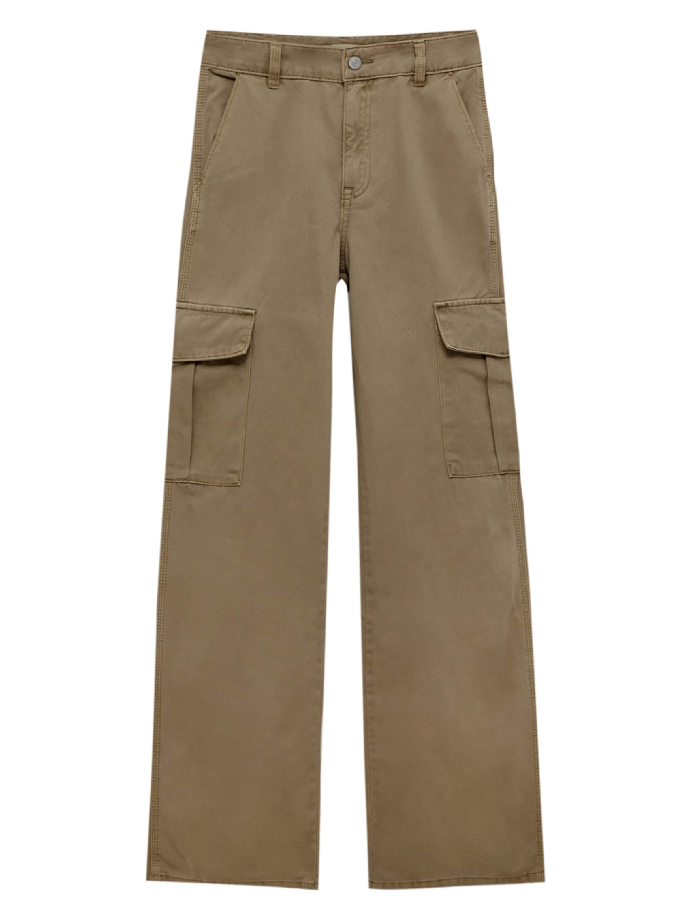 Regular Pantaloni eleganți de la Pull&Bear pe bej: față