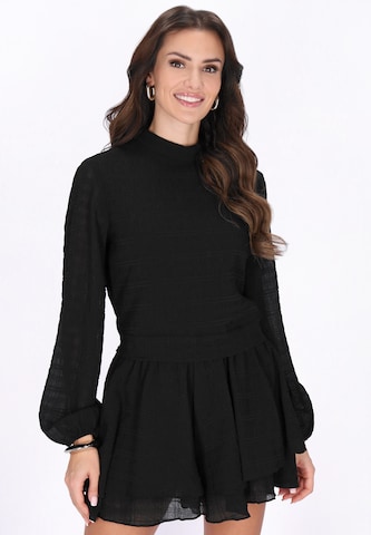 Chemisier faina en noir : devant