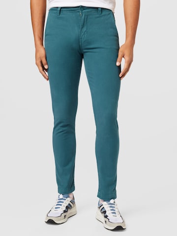 LEVI'S ® Slimfit Chino kalhoty 'XX Chino Slim II' – zelená: přední strana
