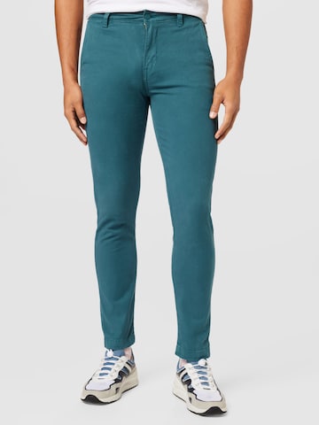 LEVI'S ® - Slimfit Pantalón chino 'XX Chino Slim II' en verde: frente