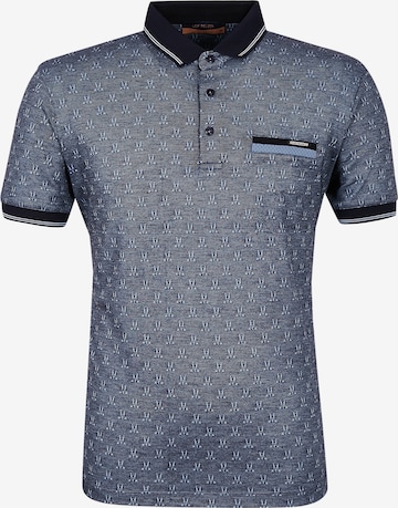 Leif Nelson T-Shirt Polo in Blau: predná strana