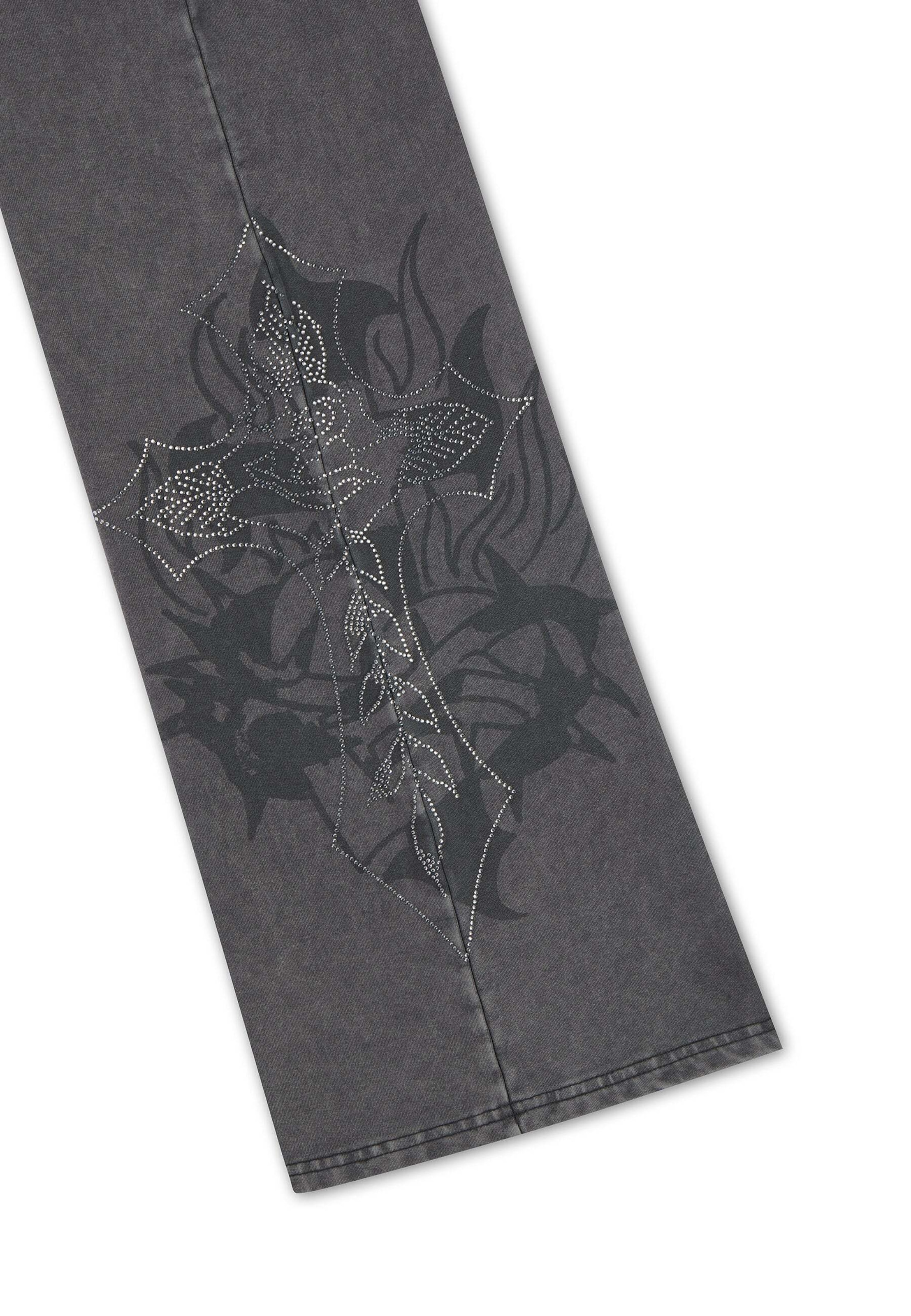 Ed Hardy - Bootcut Calças em preto