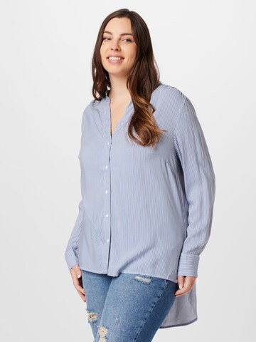 ONLY Carmakoma Bluse 'JULIANA' in Blau: predná strana