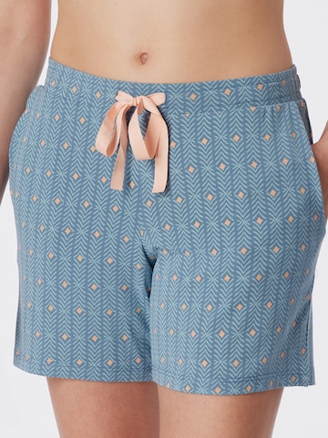 SCHIESSER Pajama Pants ' 95/5 ' in Blue: front