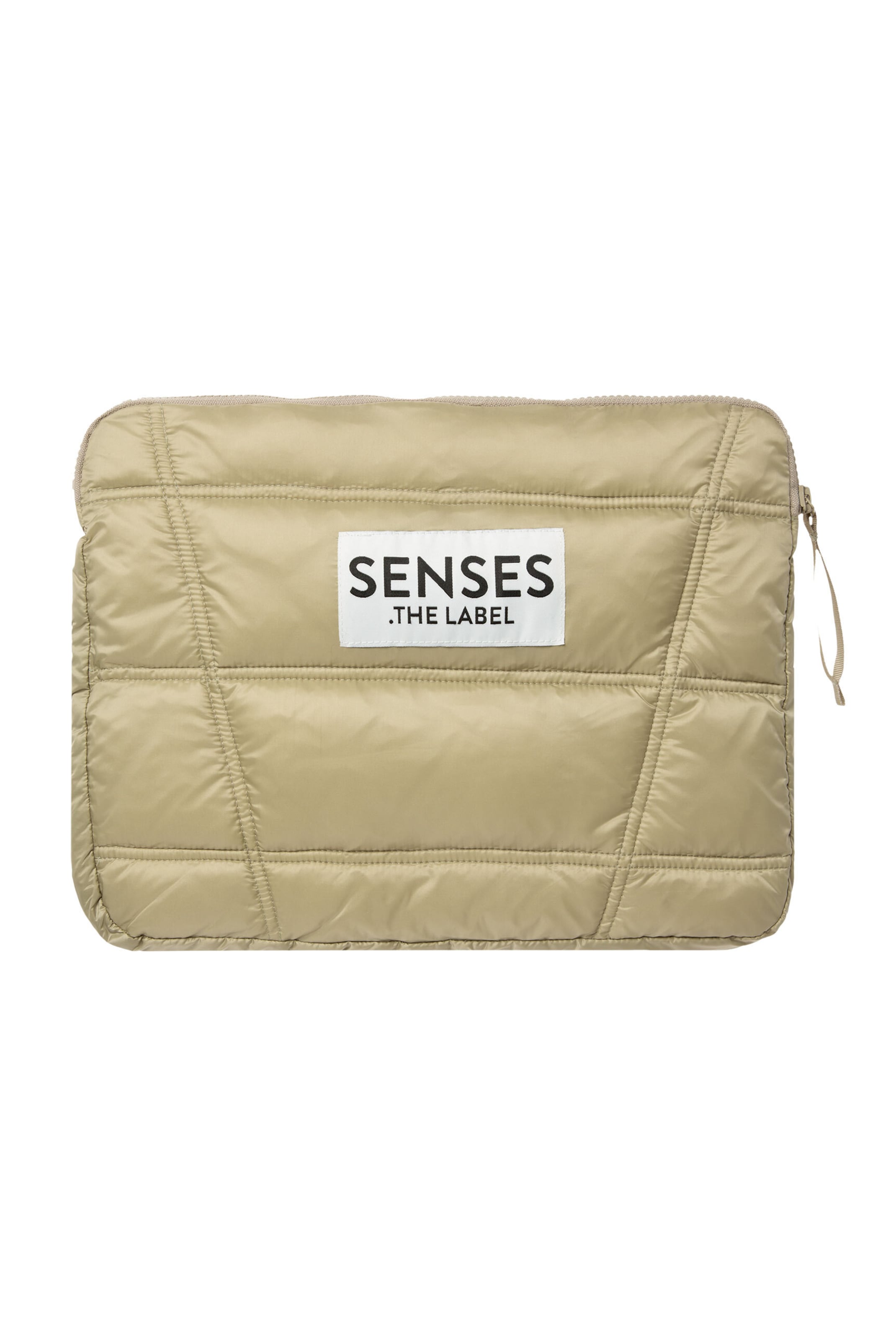SENSES.THE LABEL Tablet Case in Beige: front