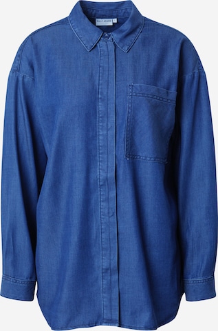 PULZ Jeans Bluse 'ABIGAL' in Blau: predná strana