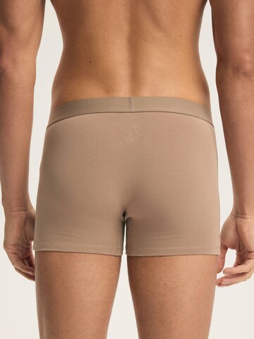 ESOTIQ Boxershorts 'Boxershorts Doppelpack aus Baumwolle Mix Atmungsaktiv bequem Aura' in Beige