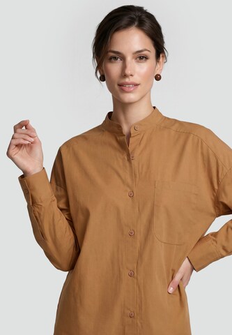 Chemisier Usha en marron