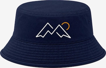 Neverless Hat 'Mountain Lineart' in Blue: front