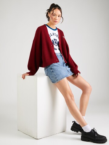 Cardigan 'Essential' Tommy Jeans en rouge