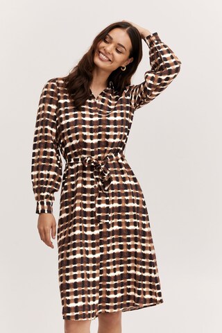 b.young - Vestido camisero 'IBINE' en marrón: frente