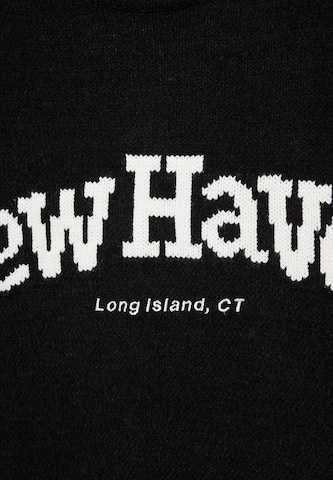 Pull&Bear Пуловер 'NEW HAVEN' в черно