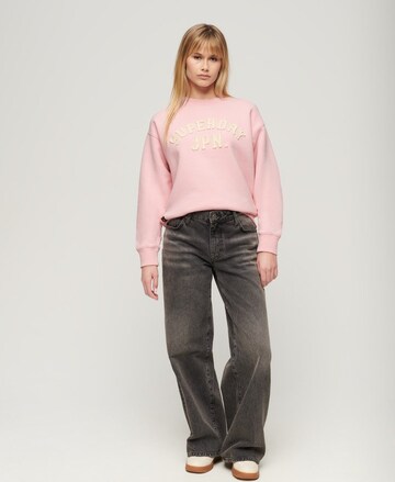 Superdry - Sweatshirt em rosa