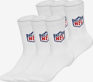 Huddle Freizeitsocken ' NFL Shield Crew ' in Weiß: Vorderseite
