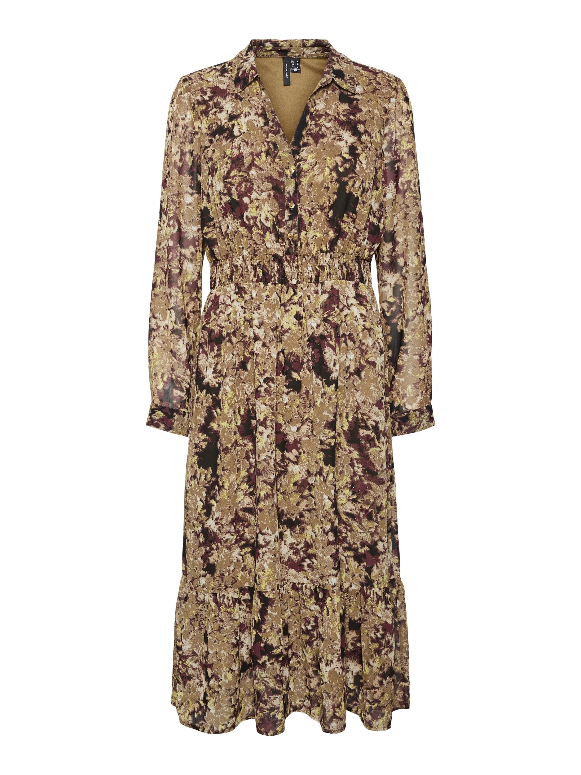 Bardziej zrównoważony Odzież VERO MODA Sukienka koszulowa Britt w kolorze Koniakowym 