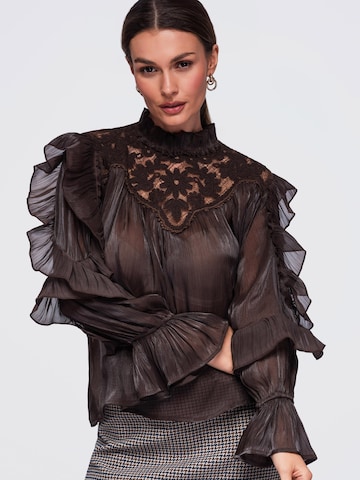 Ombre Blouse in Bruin