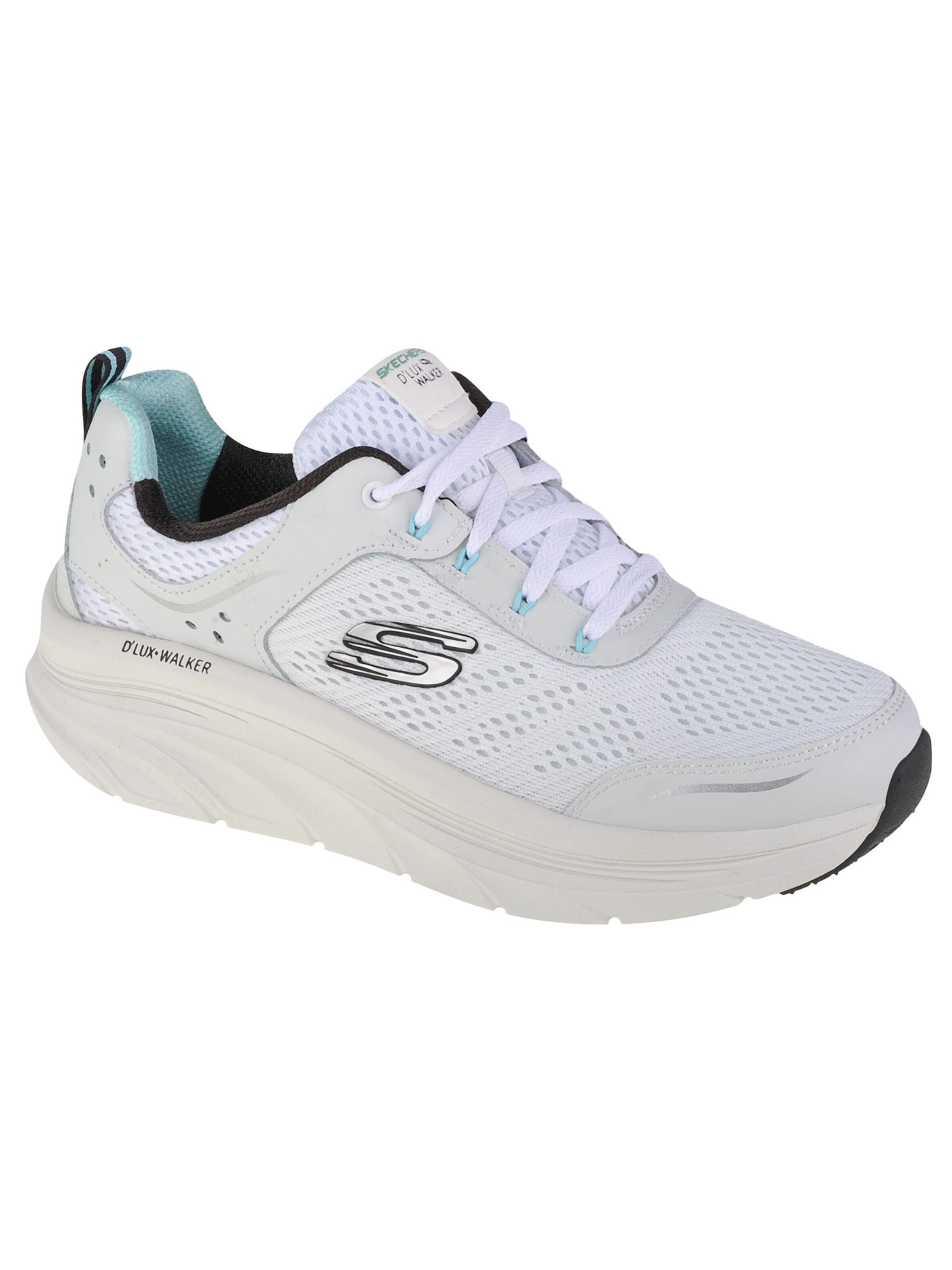 Baskets basses 'Skechers Relaxed Fit: D'Lux Walker - Infinite Motion' SKECHERS en blanc : devant