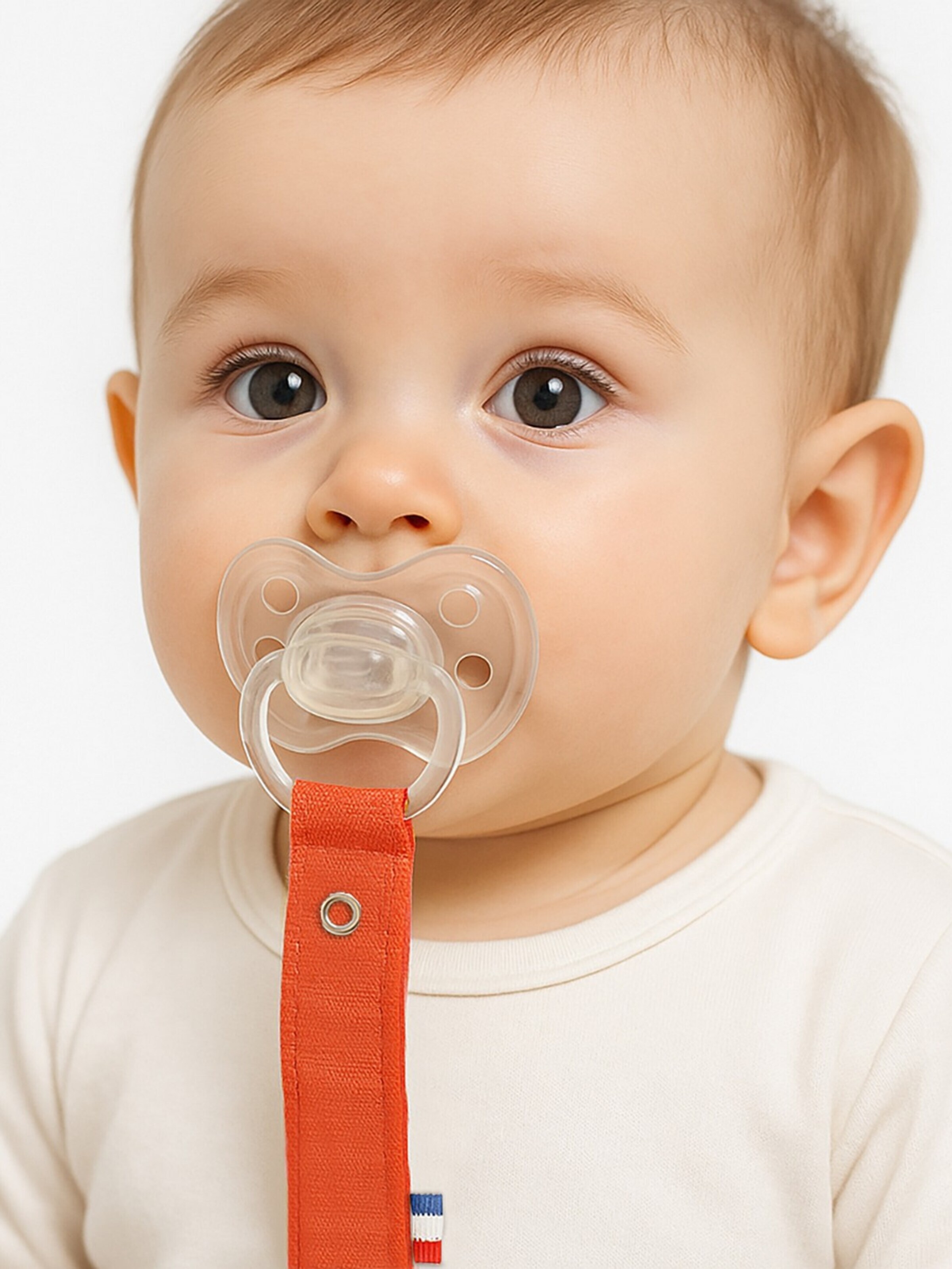 PAPATE - Joyería 'Pacifier' en rosa: frente