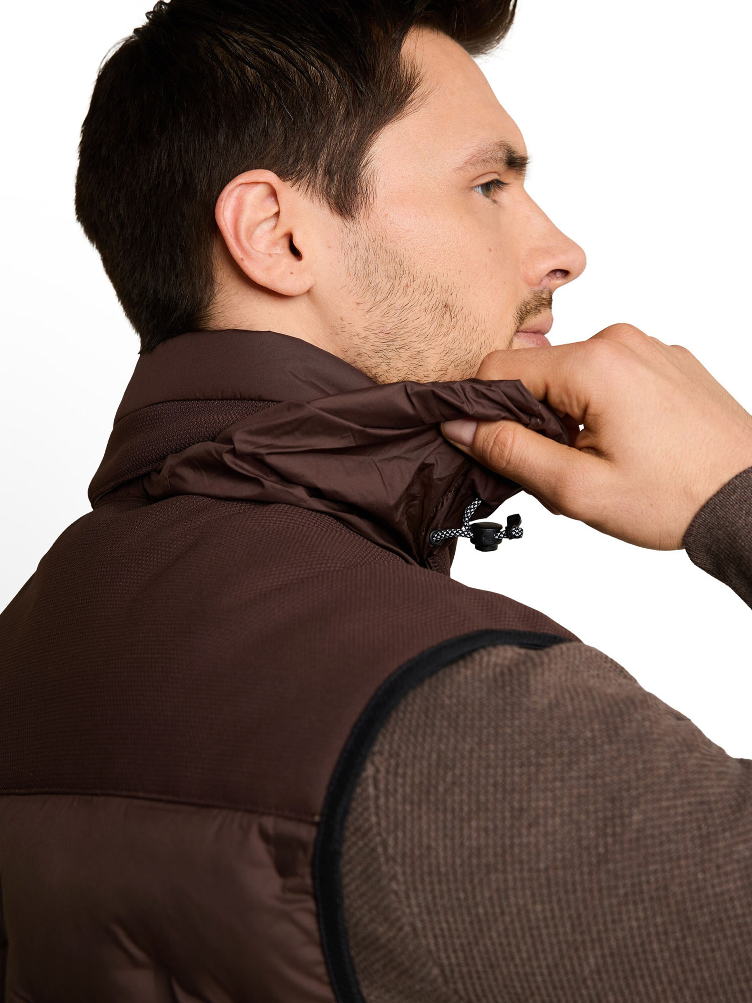 TOM TAILOR Vest in Brown