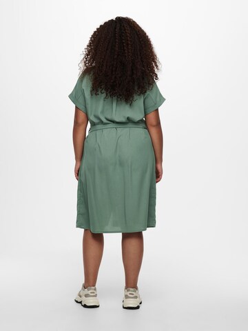 ONLY Carmakoma Košeľové šaty 'Diega' - Zelená