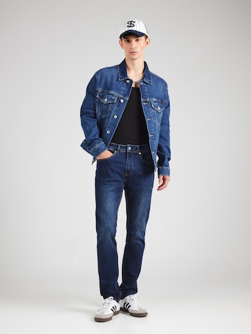 Coupe slim Jean 'TRACK' Pepe Jeans en bleu
