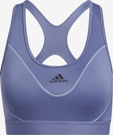 ADIDAS PERFORMANCE Bustier Sport bh in Lila: voorkant