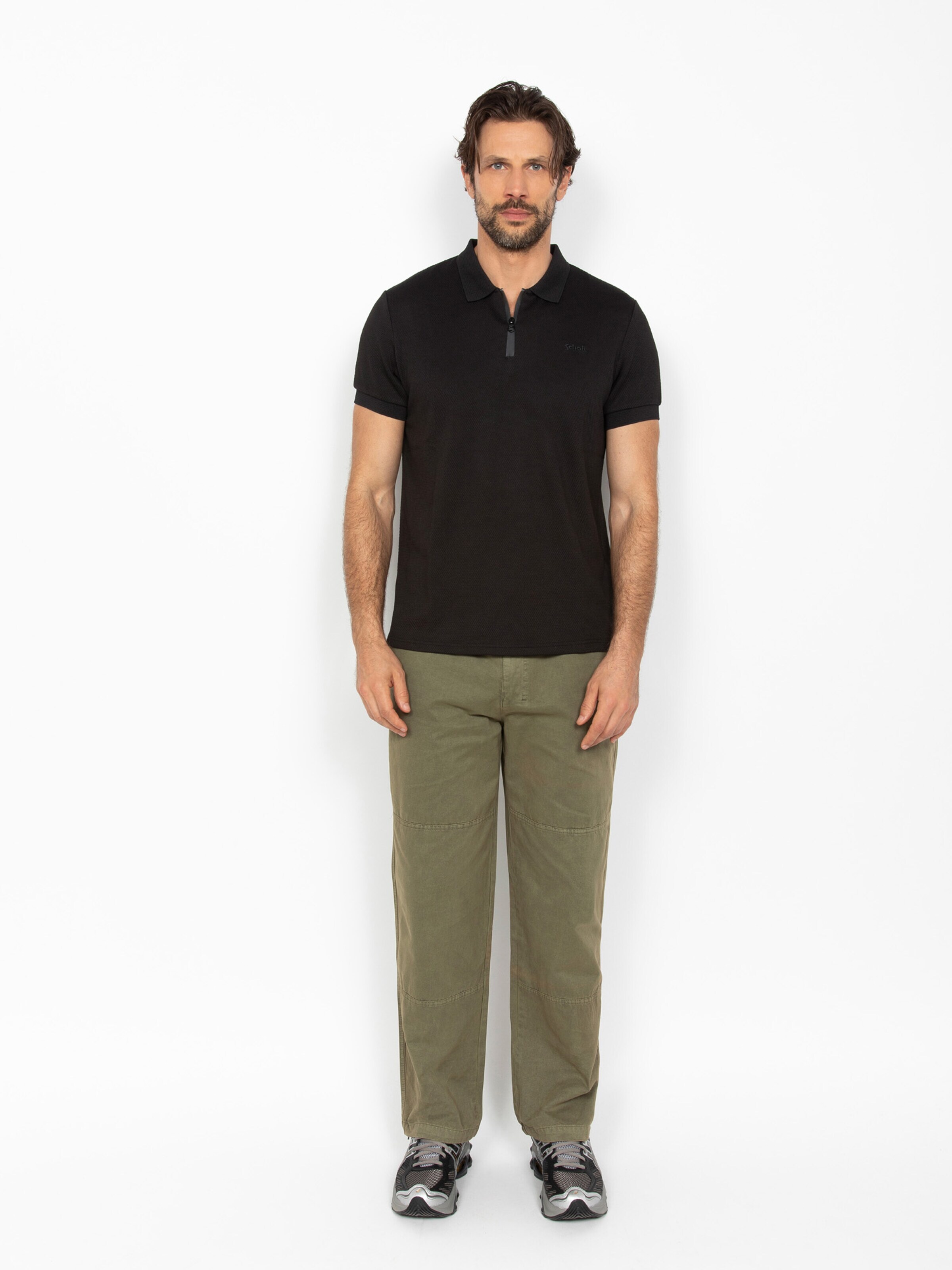 Schott NYC Shirt‌ in Schwarz