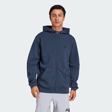 ADIDAS PERFORMANCE Sportsweatvest in Blauw: voorkant