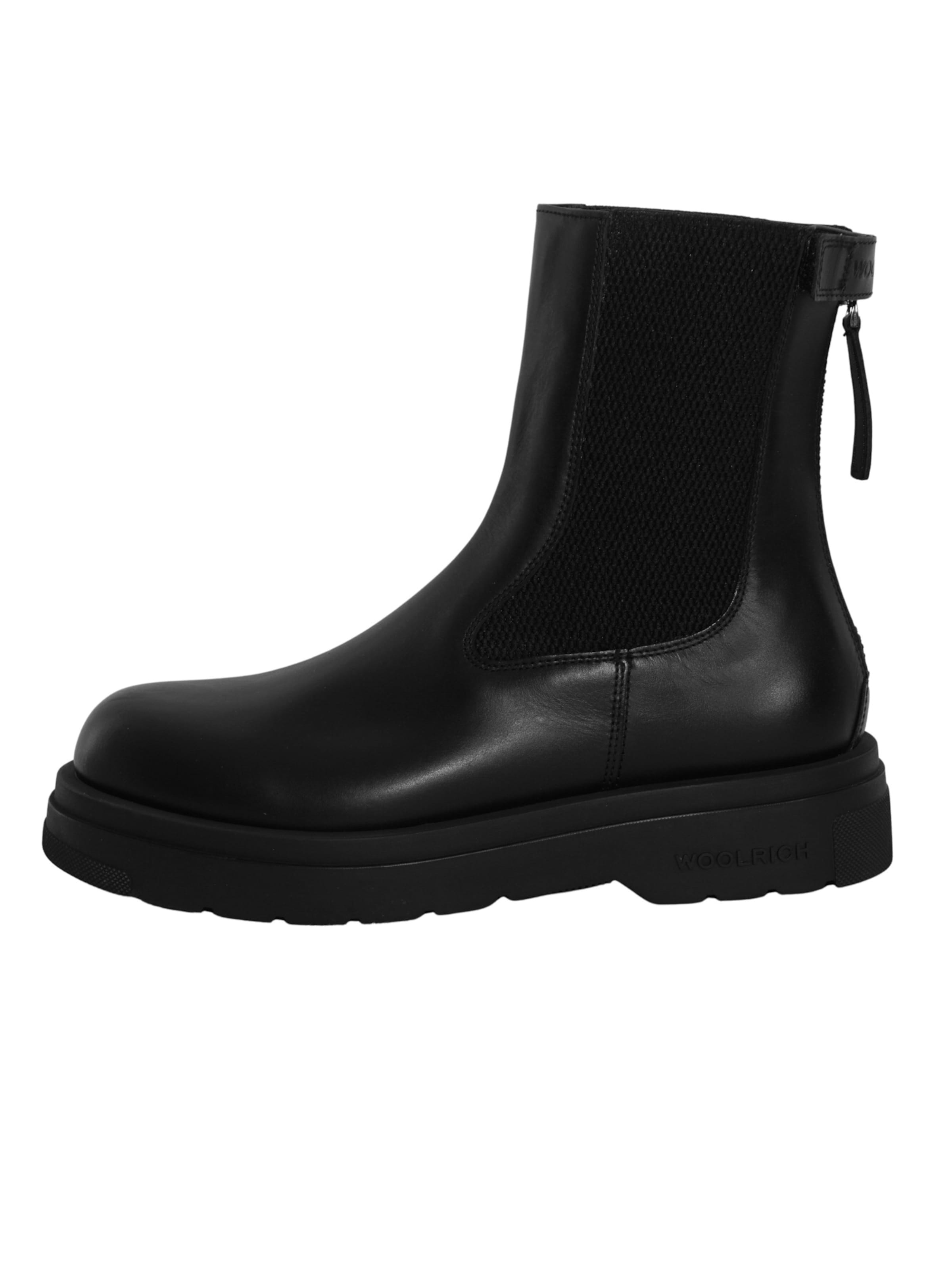 Woolrich Chelsea Boots 'City' in Schwarz: Vorderseite