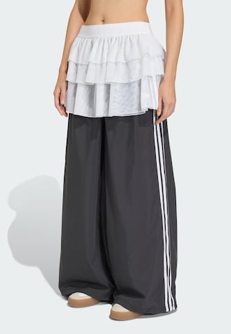 ADIDAS ORIGINALS Wide leg Broek 'Adillenium' in Zwart: voorkant