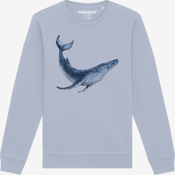 Watapparel Sweatshirt 'Wal' in Blau: Vorderseite