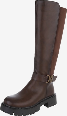 Ital-Design Boots in Brown: front