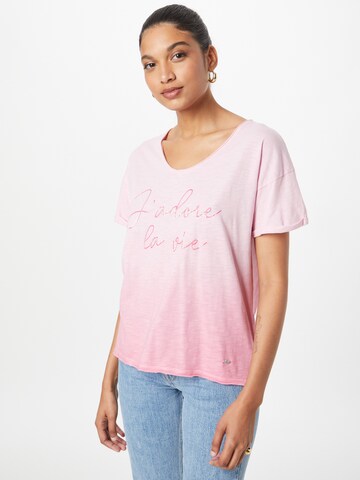 Key Largo T-Shirt 'PASSION' in Pink: predná strana