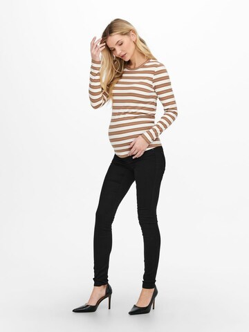 Only Maternity Skinny Jeans in Schwarz