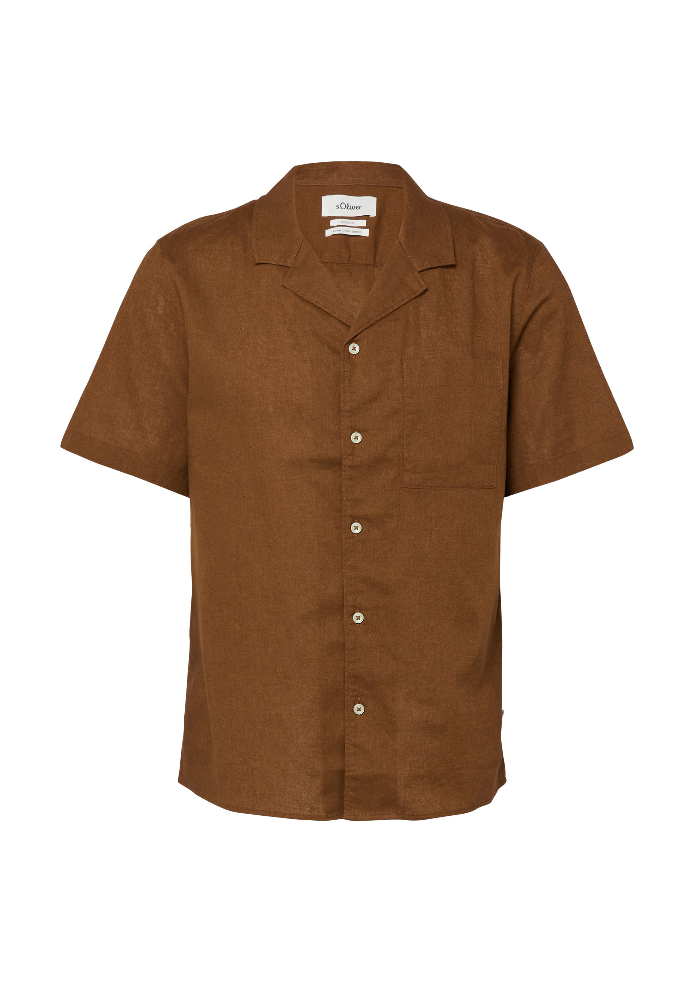 Coupe regular Chemise s.Oliver en marron : devant
