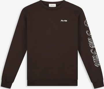 Sweat-shirt Pure Path en marron : devant