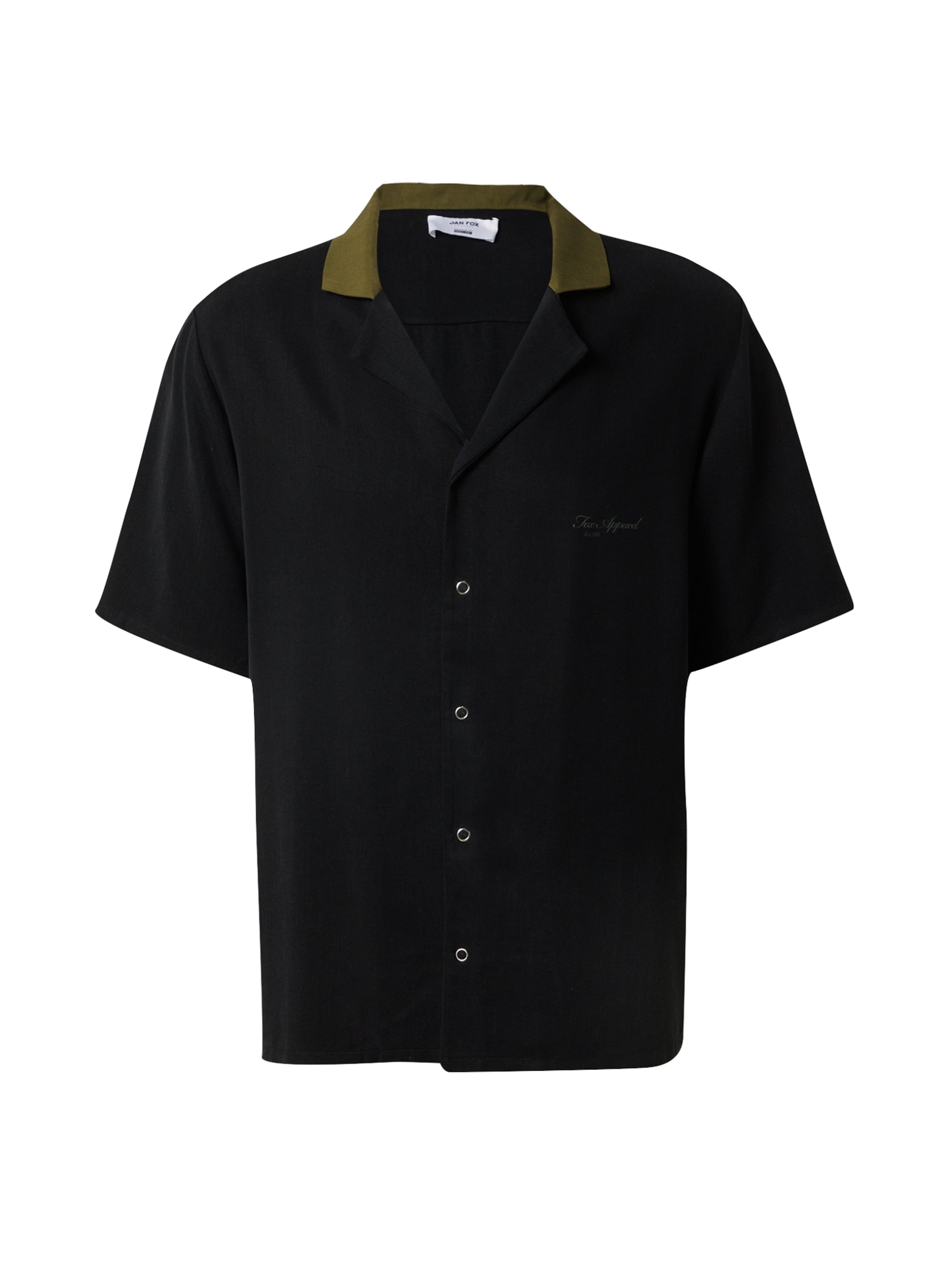 DAN FOX APPAREL Button Up Shirt 'Bastian' in Olive / Black, Item view
