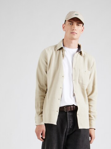 s.Oliver Regular fit Overhemd in Beige: voorkant